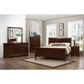 Dark Cherry Solid Wood Sleigh Bed B471