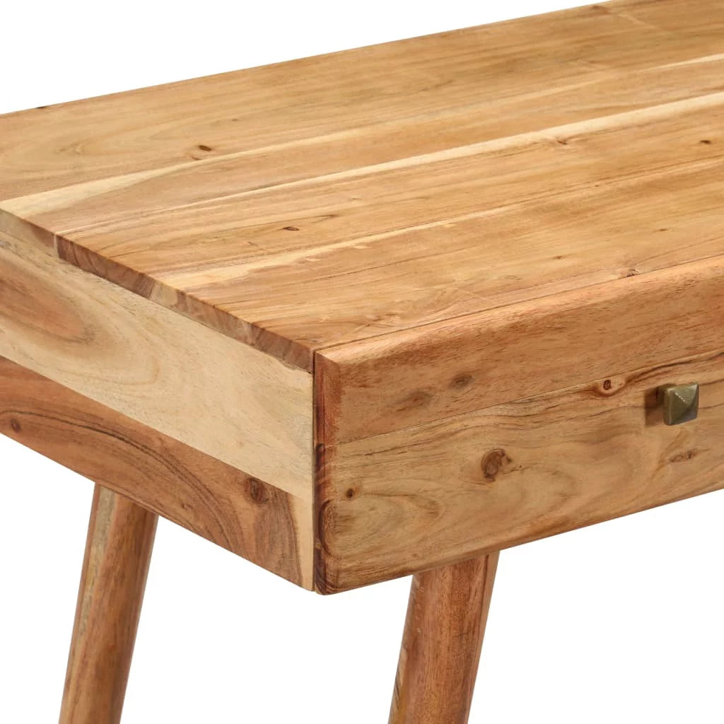 Acacia Wood Writing Desk with 2 Storage Drawers R320737