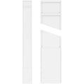 Plain PVC Pilaster with Decorative Capital & Base (Pair) A37241