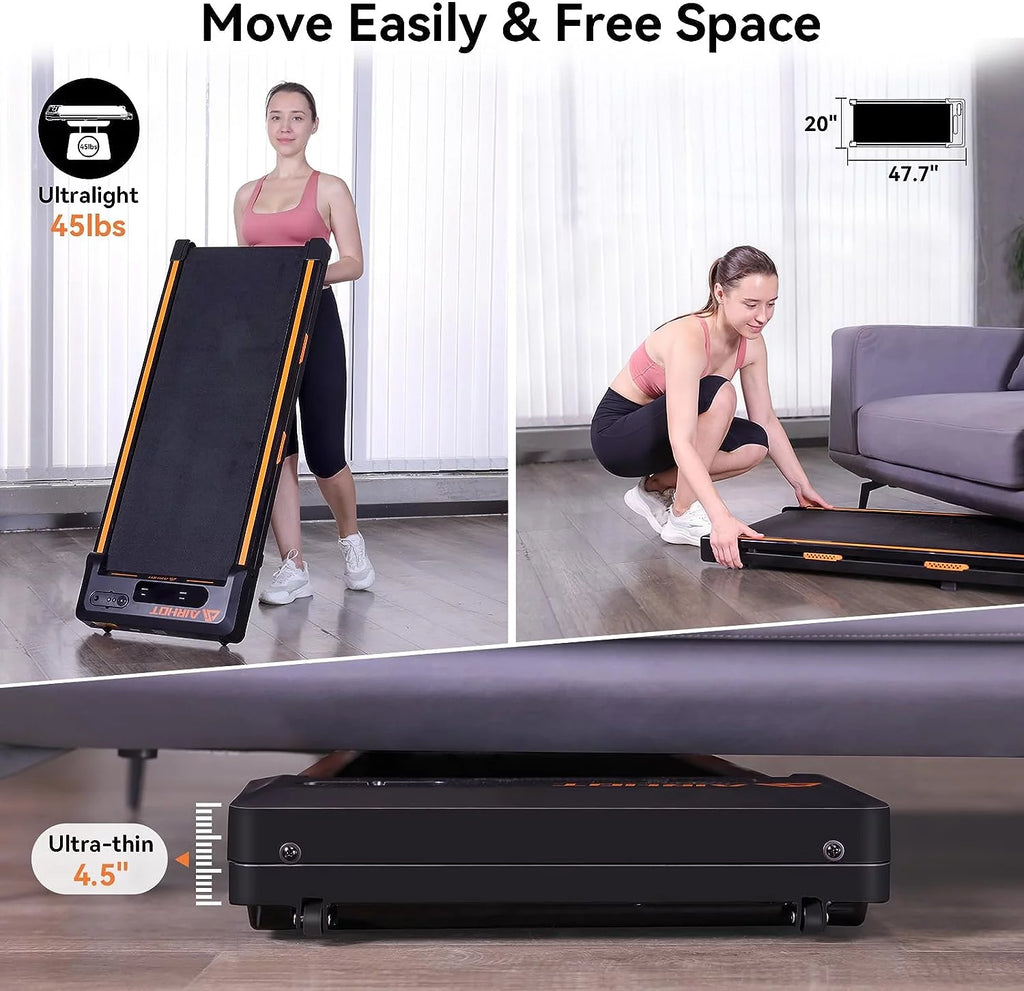 Under Desk Treadmill 2 in 1 Black O223476