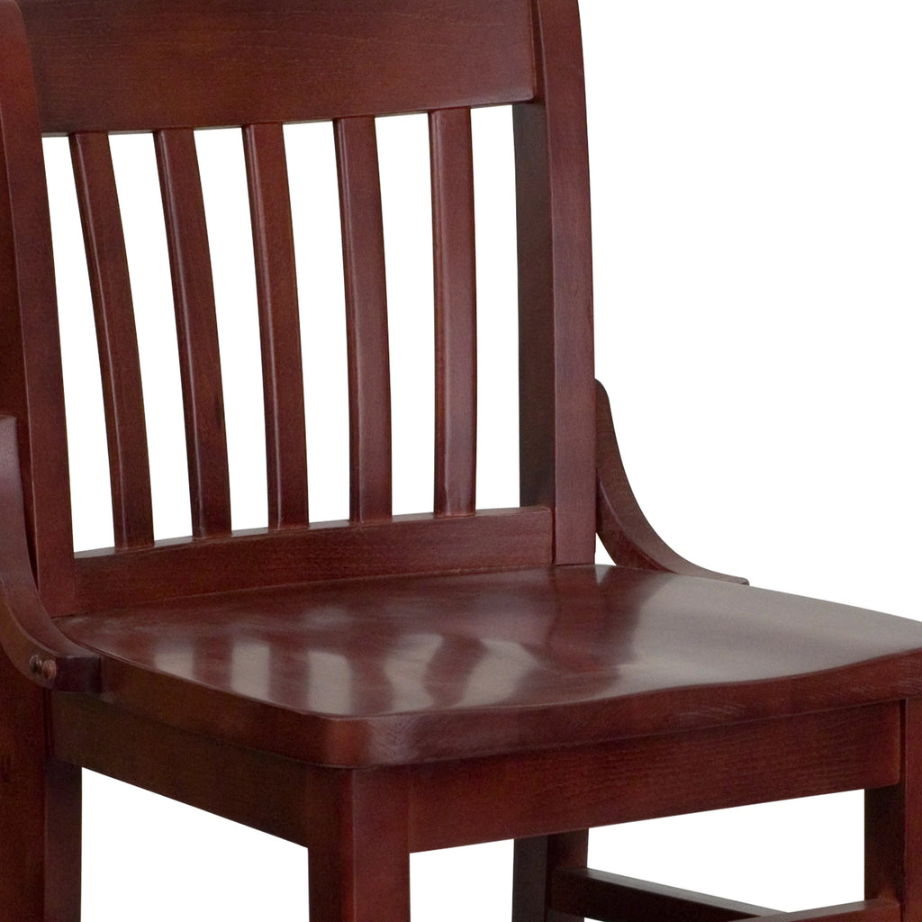 Mahogany Wood Barstool R45619