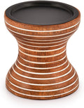 Mango Wood Candle Holder 4" X 4" X 4" N52160