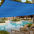 Rectangle Sun Shade Sails 6'x 10' Blue B43420