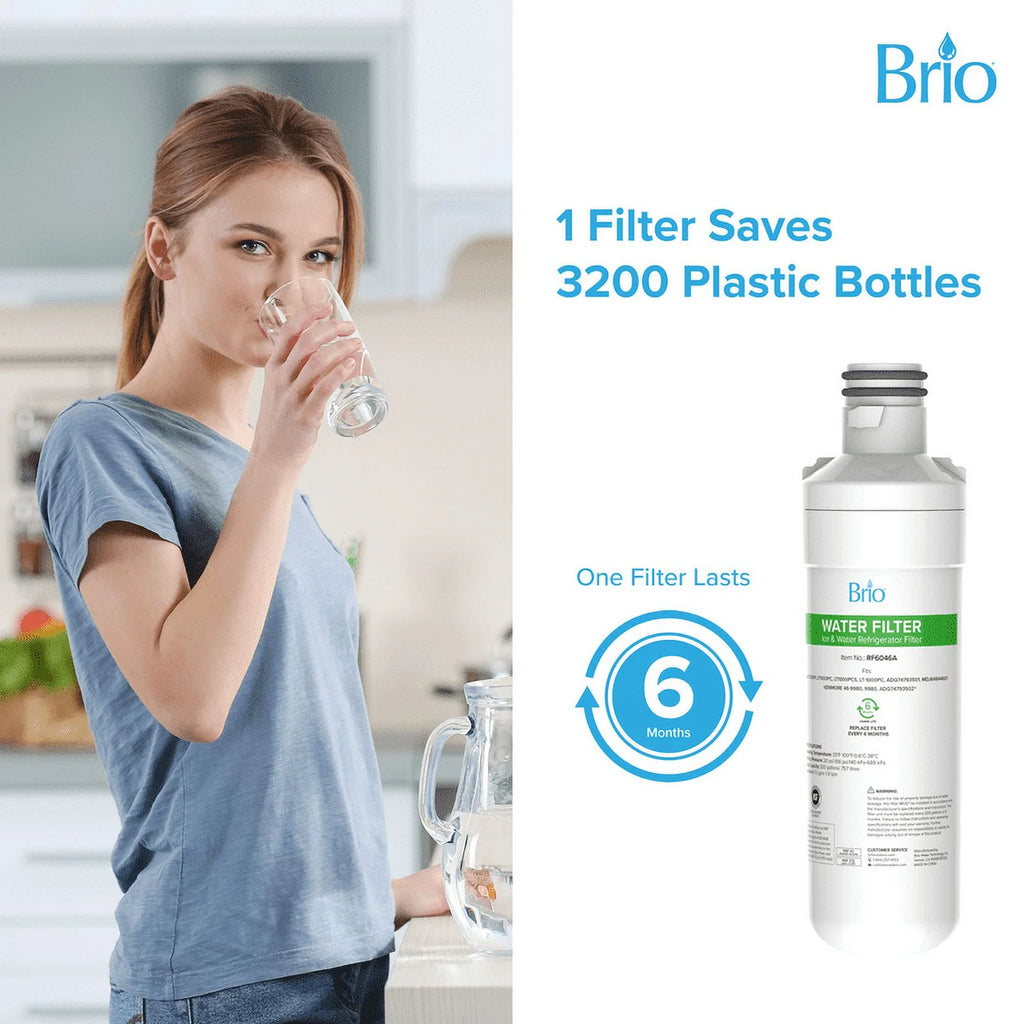 Refrigerator Water Filter Replacement 3 Pack E6422