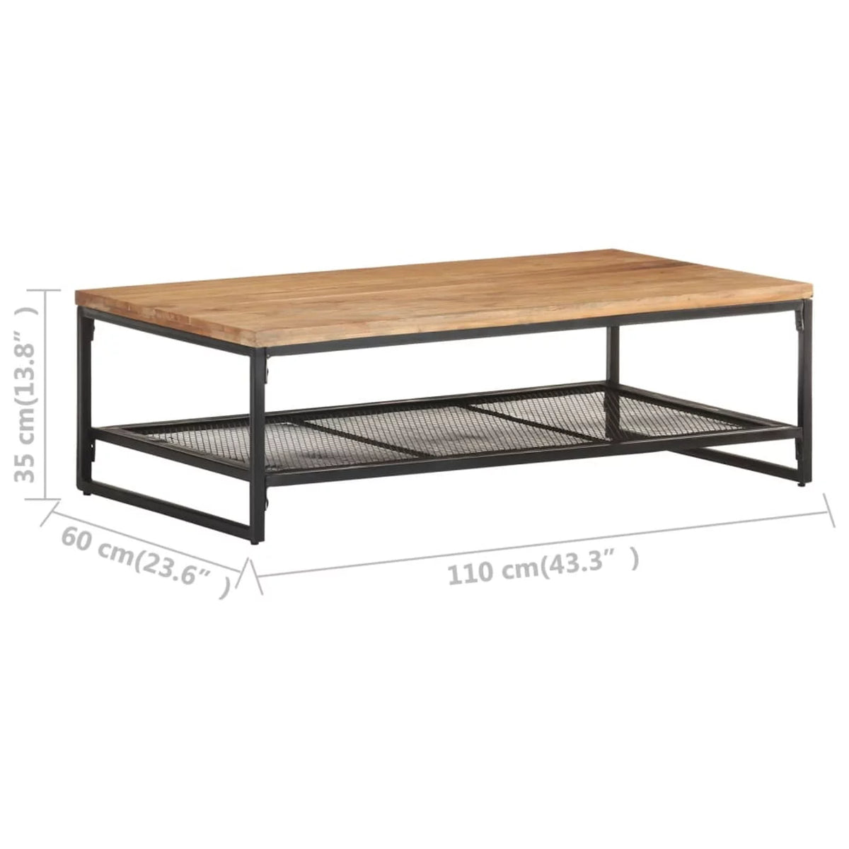 Solid Acacia Wood Coffee Table R612