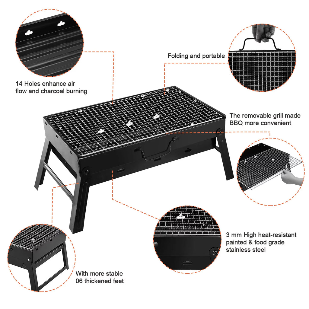 Portable Foldable Charcoal Grill G6090