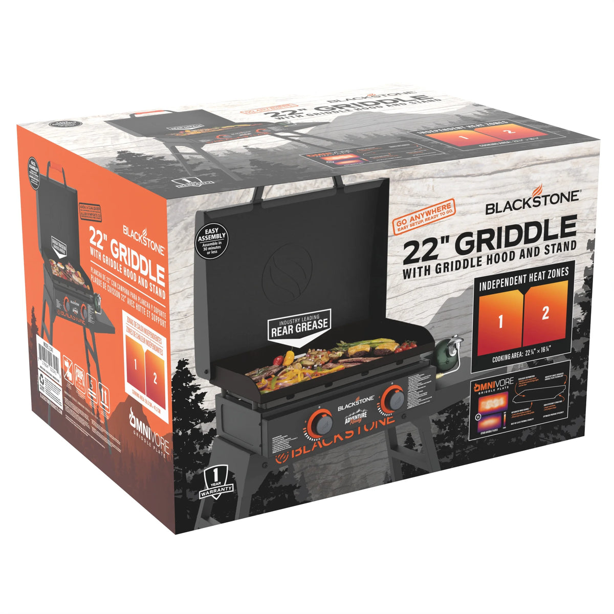 22 Propane Griddle with Stand and Adapter Hose V9393
