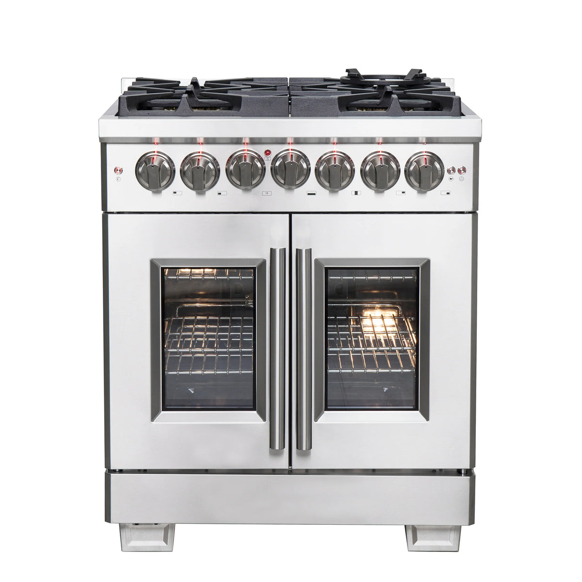 30 Gas Burner Electric Oven Range with French Door and 5 Sealed Burners C790