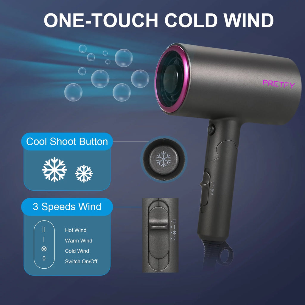 1800W Professional Ionic Hair Dryer V3677