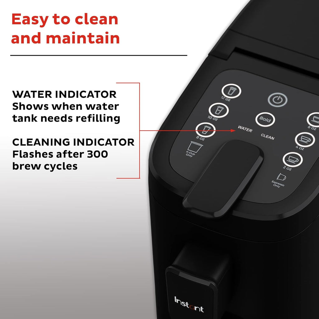 3-in-1 Espresso, K-Cup Pod and Ground Coffee Maker with Reusable Coffee Pod, 2 to 12oz Brew Sizes, 68oz Reservoir W3527