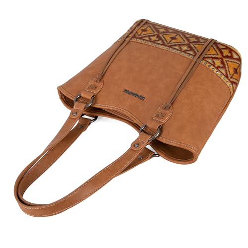 Western Tote Bag Tooled Shoulder Top Handle Handbag R451935
