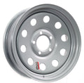 15 x 6 in. 5 Lug Silver Trailer Wheel L1004
