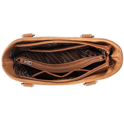 Western Tote Bag Tooled Shoulder Top Handle Handbag R451935
