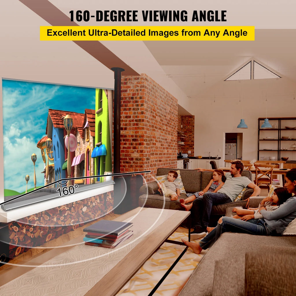 120" 16:9 Manual Pull Up Projector Screen D6066