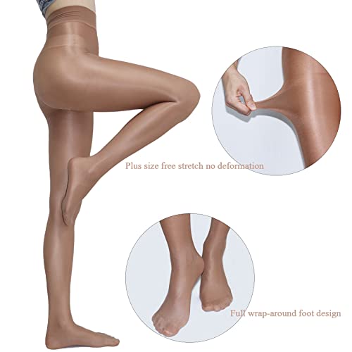 Women's Oil Shiny Pantyhose High Stretch Tights 60D H812516