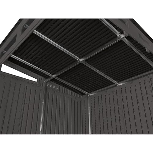 200 cu. ft. Peppercorn Resin Plastic Outdoor Storage Shed O5053