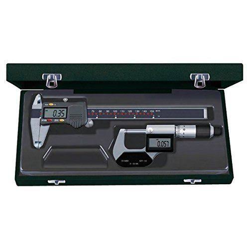 2 Piece Electronic Caliper and Micrometer B8721