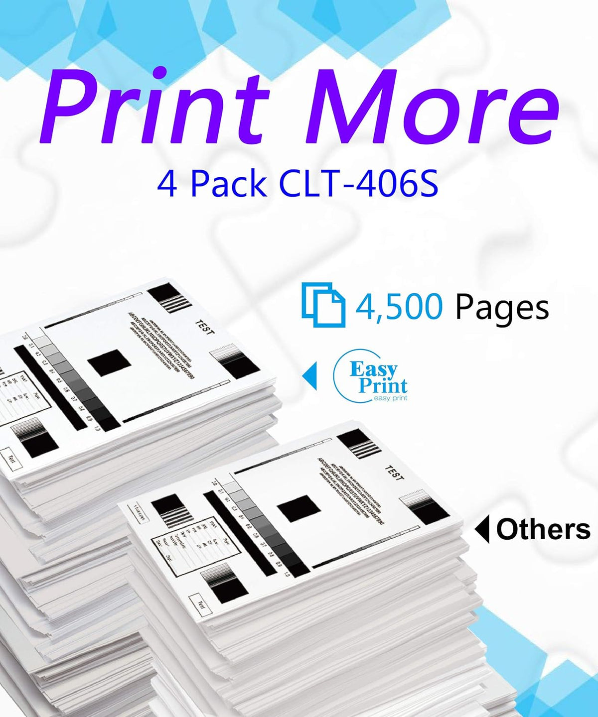 Compatible Toner Cartridge Replacement 4-Pack Black Cyan Magenta Yellow C3055