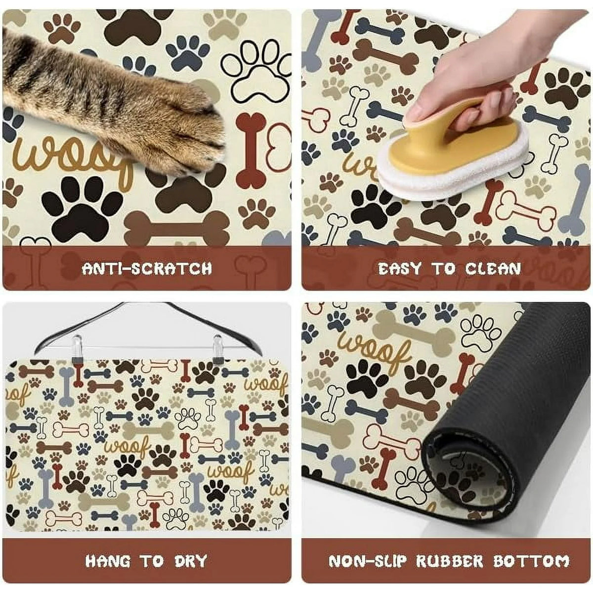 Waterproof Absorbent Dog Food Mat R9629