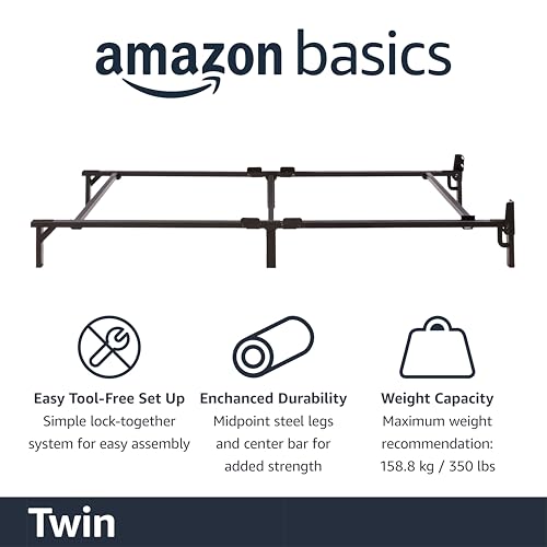 Metal Bed Frame, Full, Black Q56091