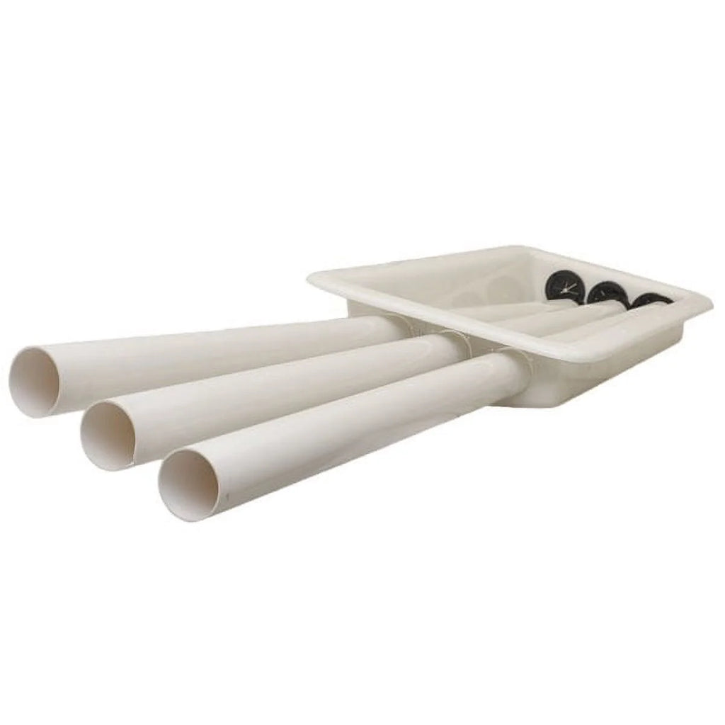 75 x 14 5/8 x 6 1/8 Inch White Boat Rod Holder Box W56696