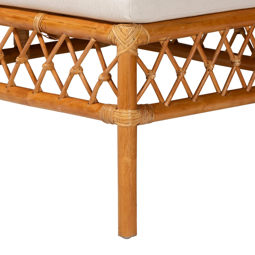 Honey Rattan 4-Piece Dining Nook Set U620781