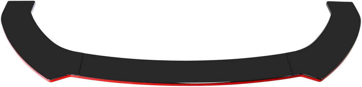 Black+Green Front Bumper Lip Splitters Winglets Canards V9807
