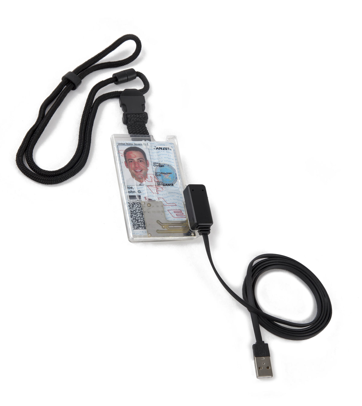 ID Badge Holder Smart Card Reader E928578