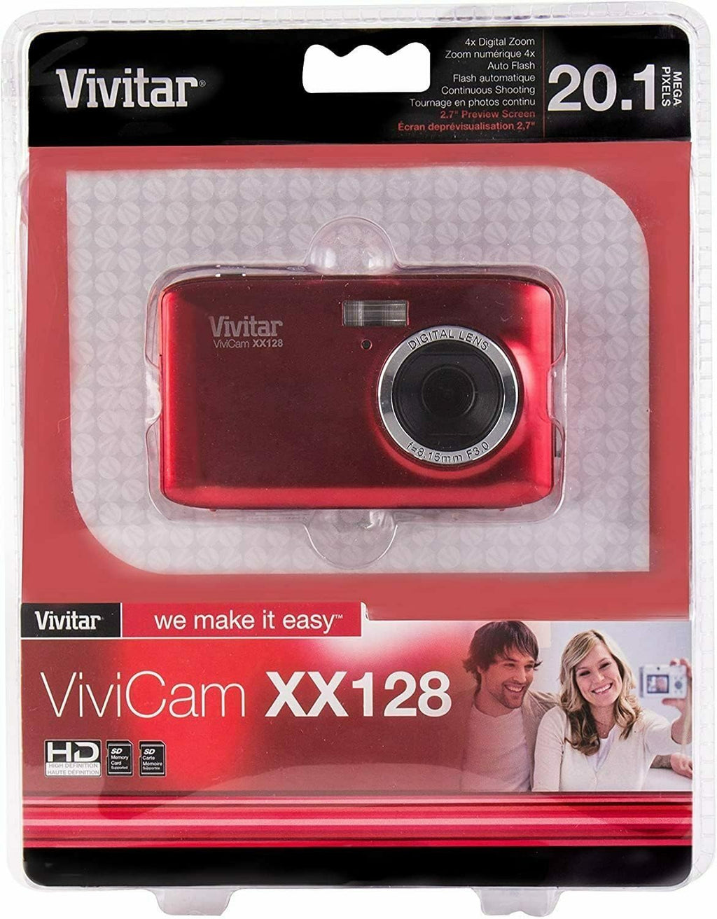 20MP Red Digital Camera I48074