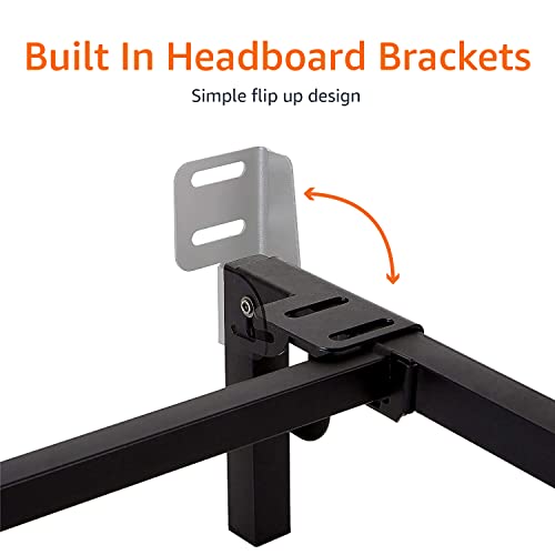 Metal Bed Frame, Full, Black Q56091