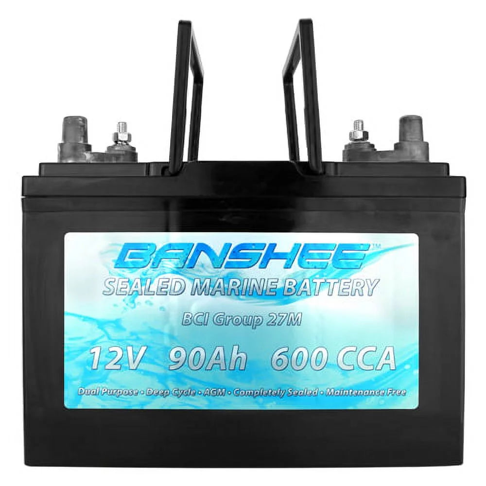 Group 27 Sealed AGM Deep Cycle Marine Battery M596433