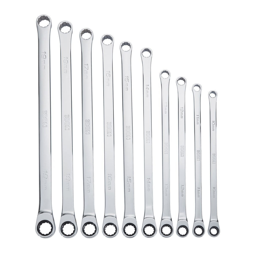 10 Piece Metric Double Box Ratcheting Wrench W42660