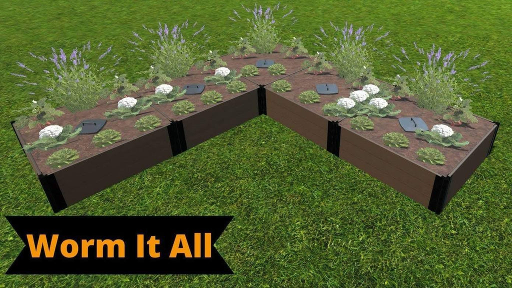 Raised Garden Bed L Shaped 12 x 12 x 16.5 L940615