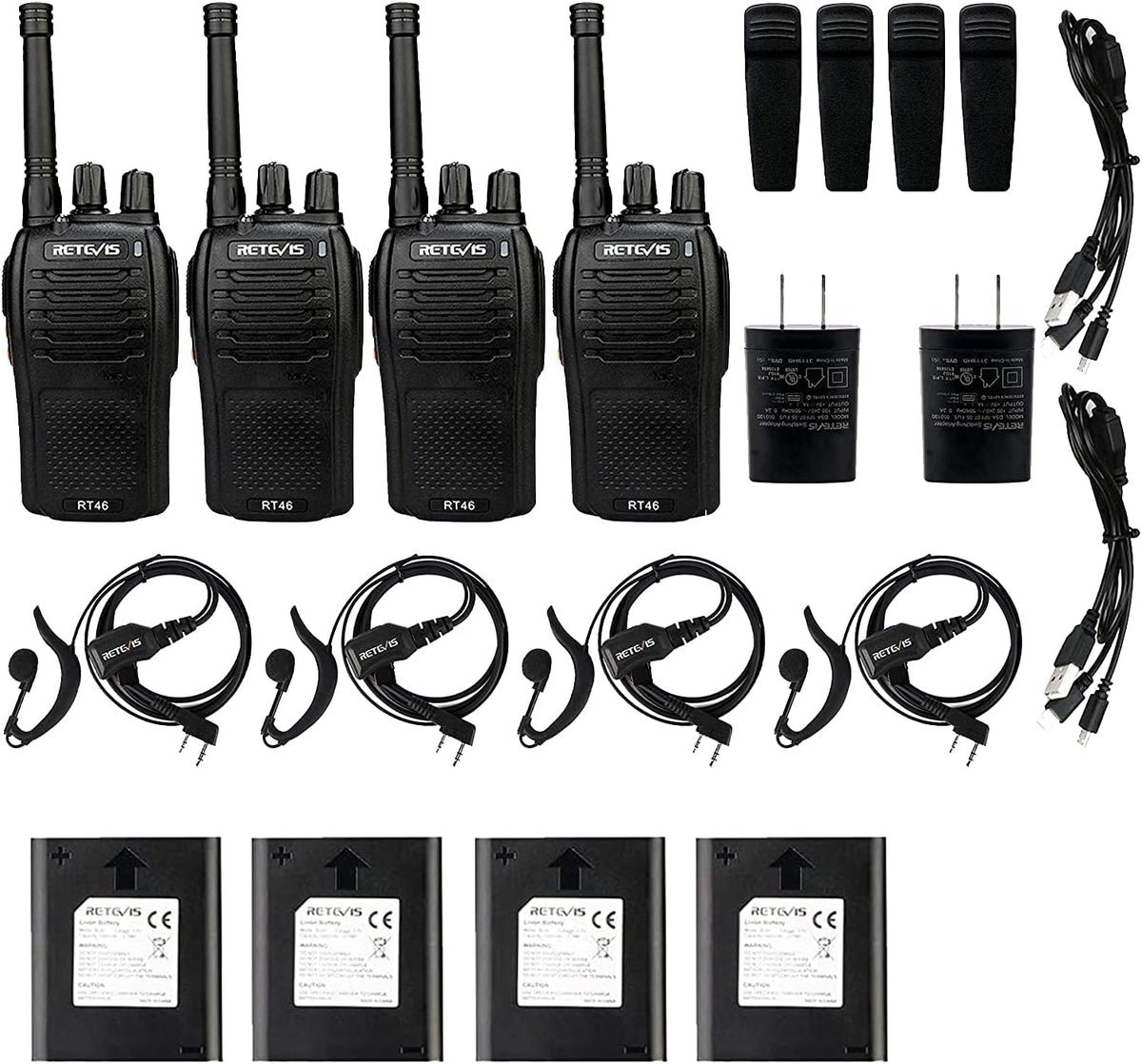 Mini Walkie Talkie, 4 Pack B149591