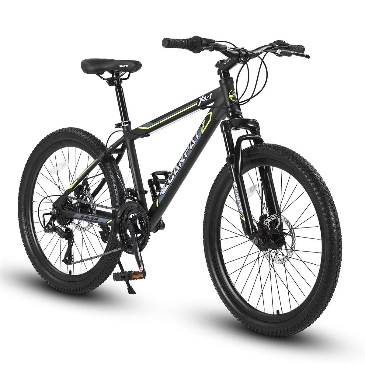24 inch 21 Speed Mountain Bike with Dual Disc Brakes and Front Suspension B56671