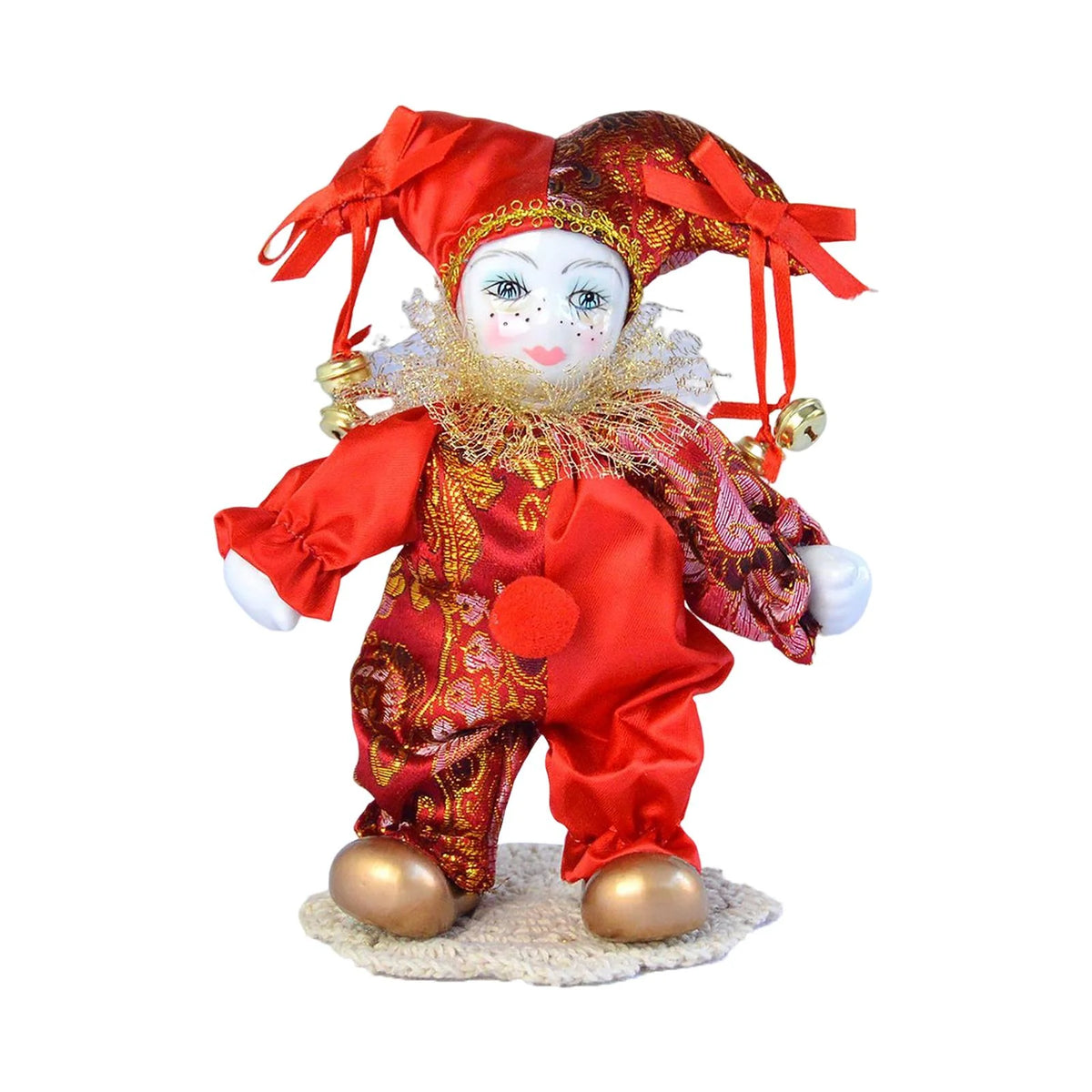 Porcelain Harlequin Doll Table Desk Decor T72343