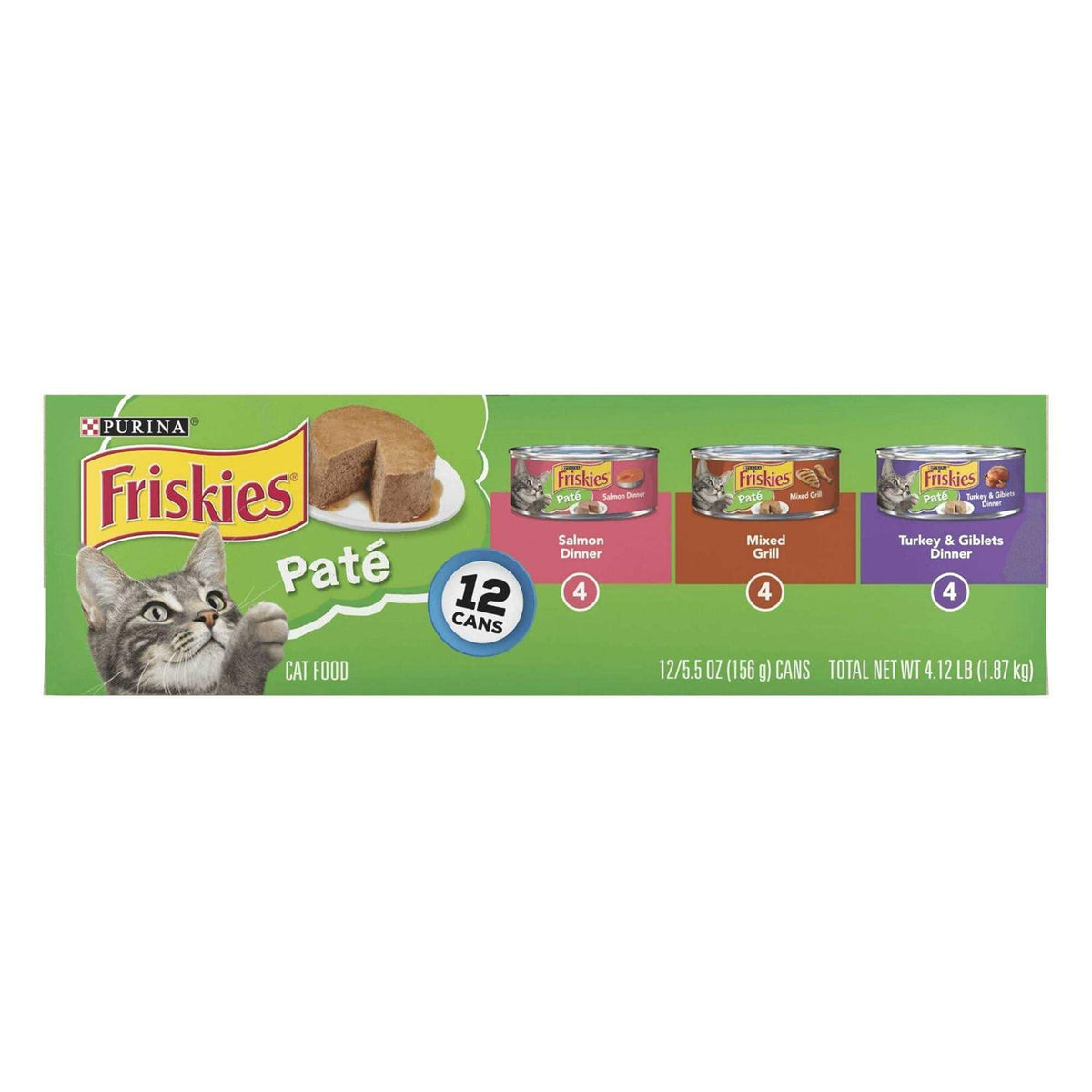 Salmon Turkey Mixed Grilled Wet Cat Food Variety Pack F293160