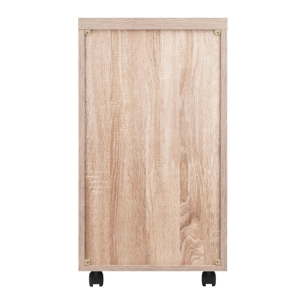 Two-Tone Open Shelves Storage Cabinet T1996