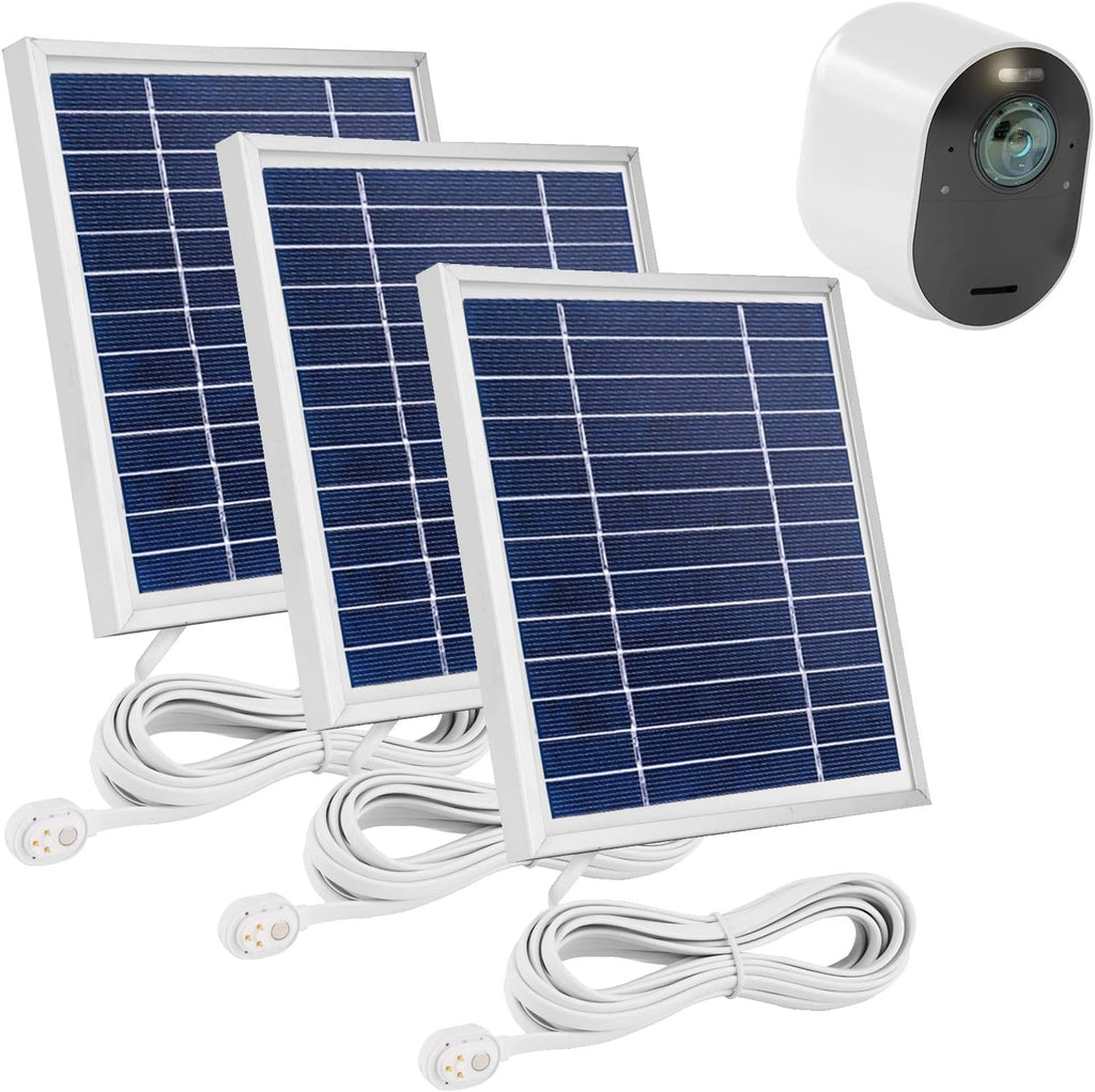 3 Pack Solar Panel Charge with 11.5ft Waterproof Magnetic Power Cable U291285