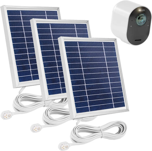 3 Pack Solar Panel Charge with 11.5ft Waterproof Magnetic Power Cable U291285