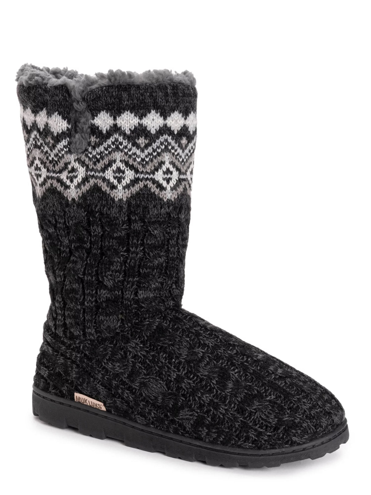 Tall Knit Foldover Slipper Boot R188