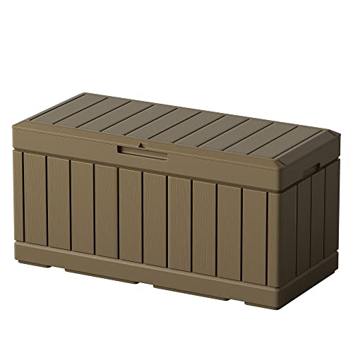 31 Gallon Black Outdoor Storage Box Q819