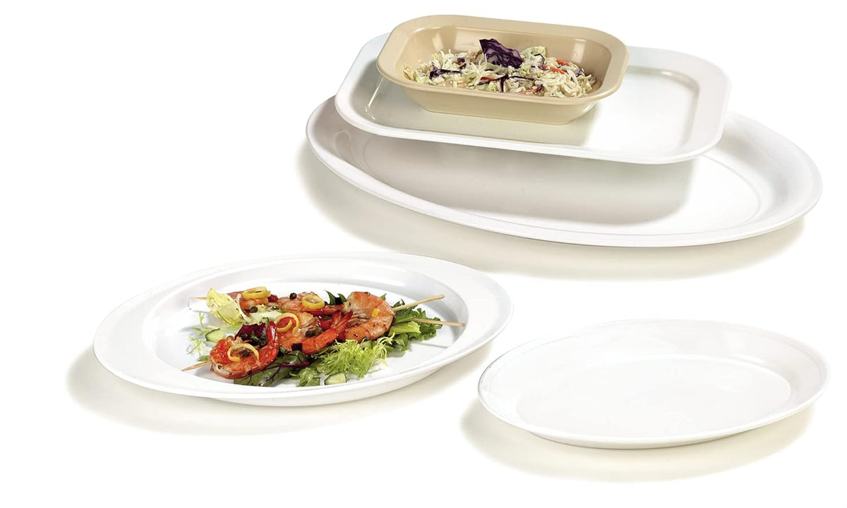 White Melamine Catering Platter L346115