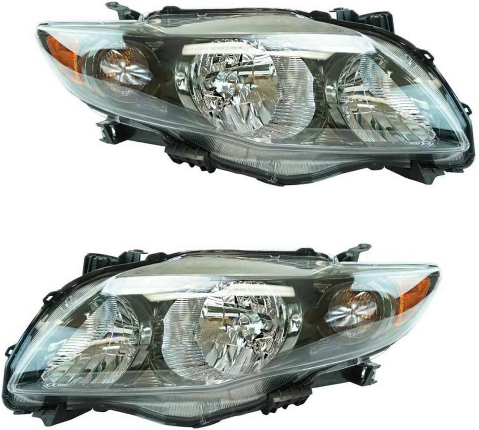 Passenger Side Headlight Assembly for Toyota Corolla 2009 2010 S/XRS Model USA Built J3316