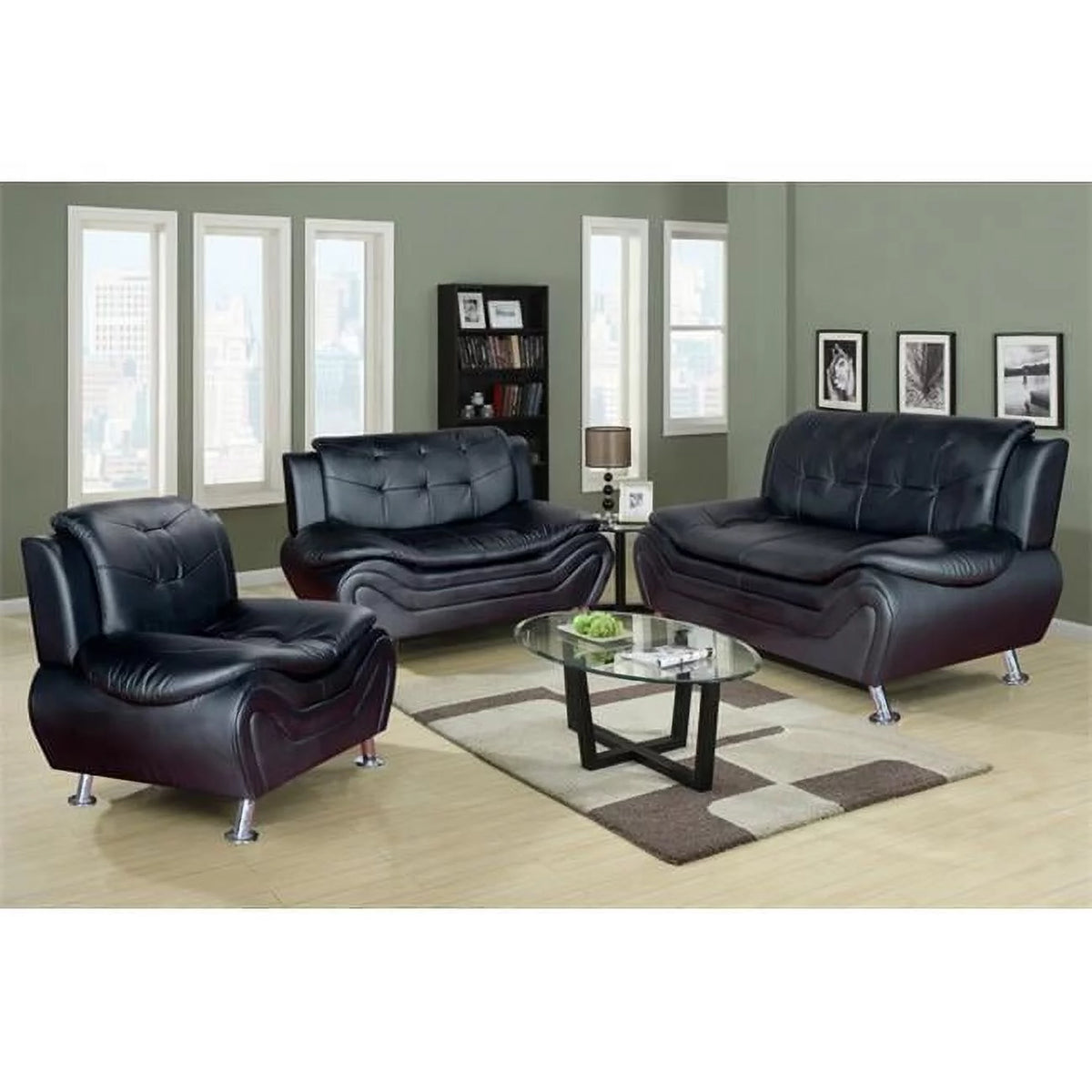 Black Sofa Set S988