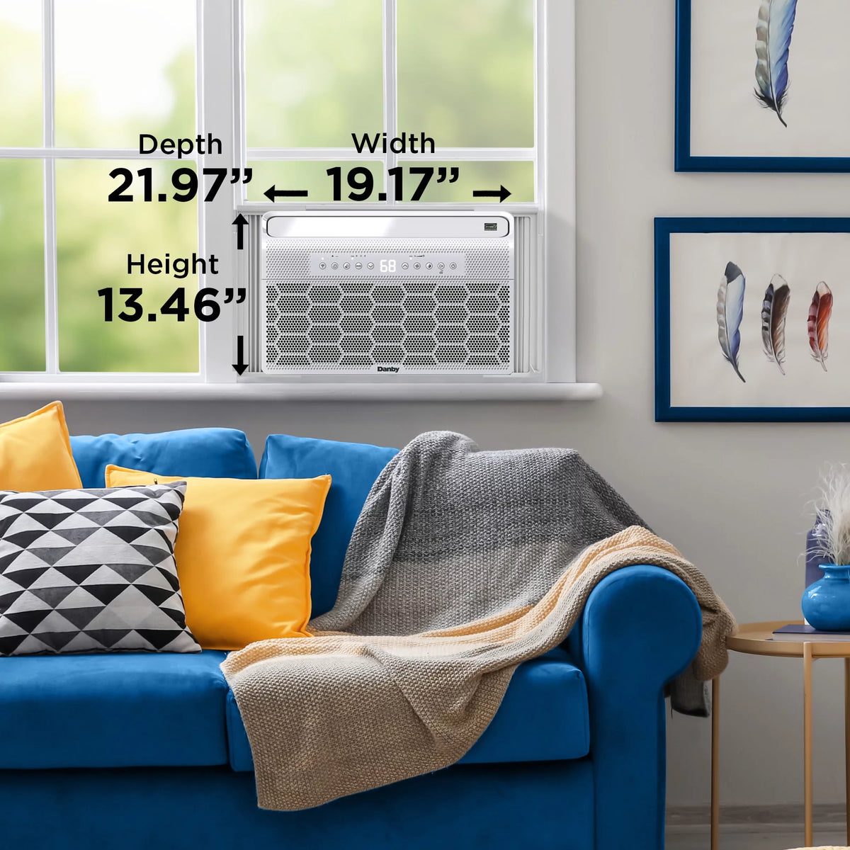 8,000 BTU White U-Shape Window Air Conditioner T10221