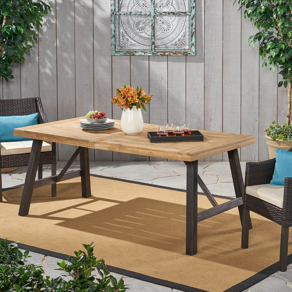 Acacia Wood Outdoor Dining Table P82850