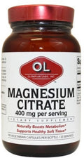 Magnesium Citrate Vegetarian Capsules 400 mg 4 Pack J519