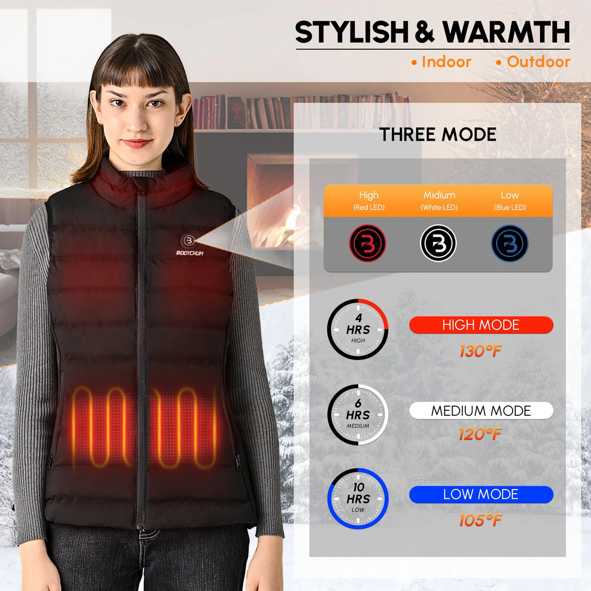 Black Fleece Heated Vest B606415