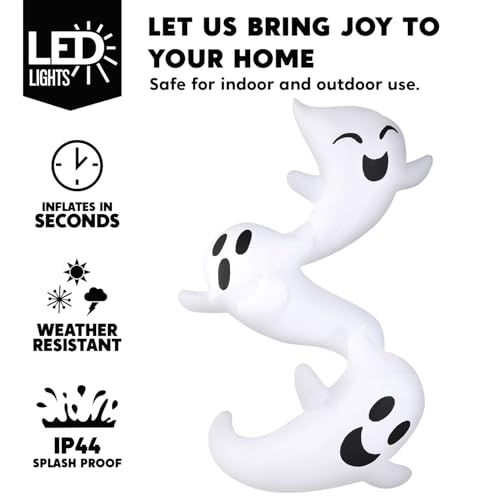 8ft Light Up Inflatable Ghosts A271815